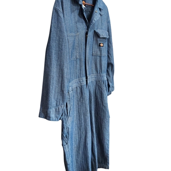 Dickies Fisher Stripe Cotton Coveralls Workwear Utility - Picture 4 of 15